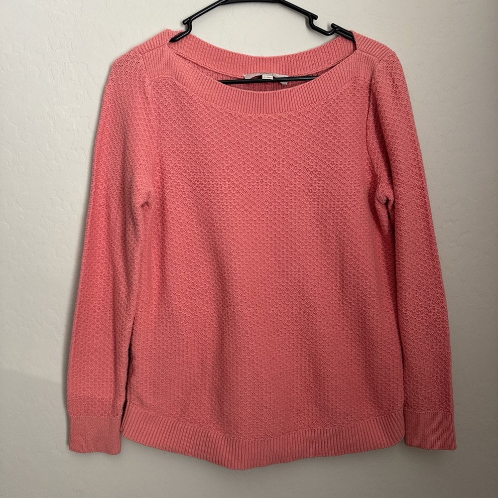 LOFT Coral Women's Crew Neck Sweater